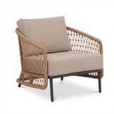 Vienna stoel-bank loungeset 5 personen incl. tafels | wicker + aluminium | zand | 6-delig