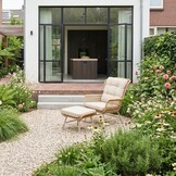 Dex loungestoel | wicker + aluminium | Bamboo beige