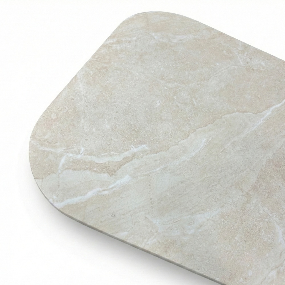Amy bijzettafel | polystone | Chalk beige | 60x60cm