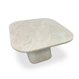 Amy bijzettafel | polystone | Chalk beige | 60x60cm