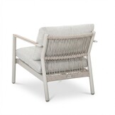 Florence/Luna stoel-bank loungeset 5 personen | aluminium + touw | beige | 4-delig