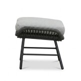 Dex/Pablo lounge balkonset 2 personen | touw + aluminium | Stone Grey | 5-delig