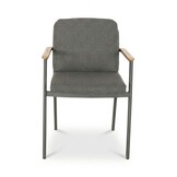 Montana dining tuinstoel | aluminium + teak | antraciet