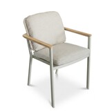 Montana dining tuinstoel | aluminium + teak | beige