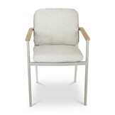 Montana dining tuinstoel | aluminium + teak | beige