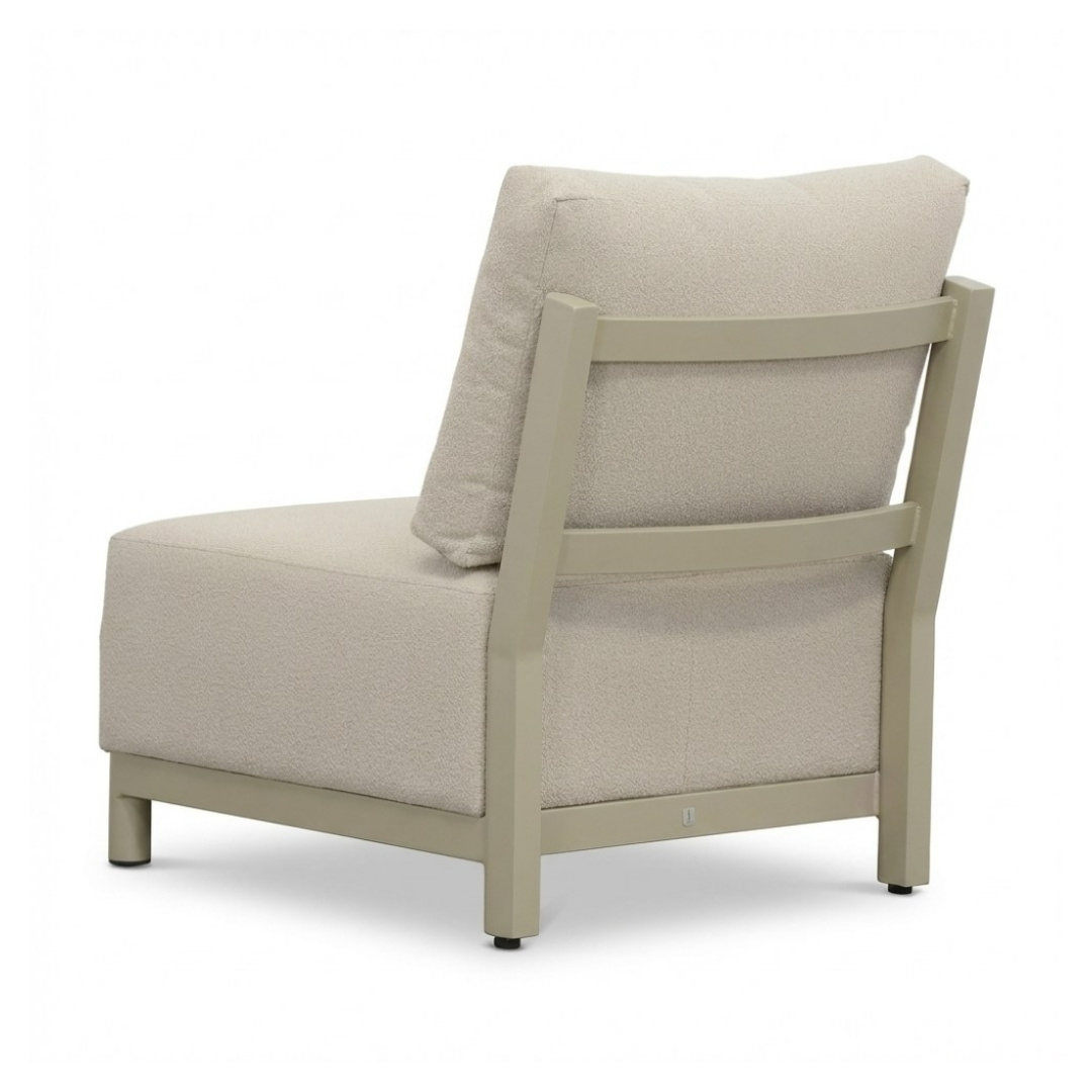 Amalfi hoek loungeset 6 personen | aluminium + polywood | beige | 4-delig - 289x222cm