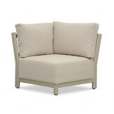 Amalfi hoek loungeset 6 personen incl. tafels | aluminium + polywood | beige | 5-delig - 289x222cm