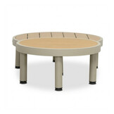 Amalfi hoek loungeset 6 personen incl. tafels | aluminium + polywood | beige | 5-delig - 289x222cm