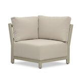 Amalfi hoek loungeset 6 personen incl. tafel 60cm | aluminium + polywood | beige | 5-delig