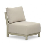 Amalfi hoek loungeset 6 personen incl. tafel 60cm | aluminium + polywood | beige | 5-delig