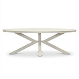 Firenze dining tuintafel 6 personen | sintered stone + aluminium | beige | 220cm ovaal