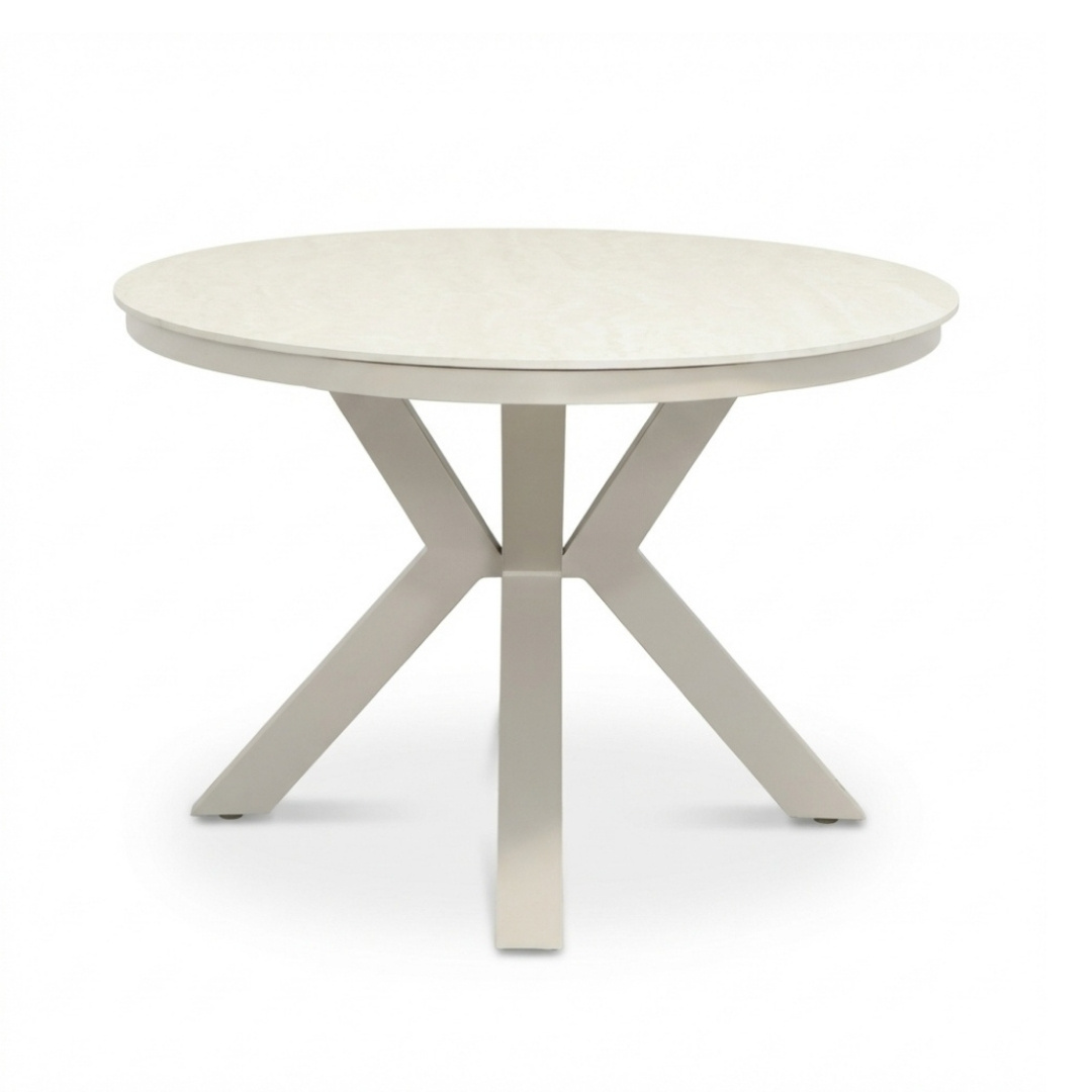 Firenze dining tuintafel 6 personen | sintered stone + aluminium | beige | 220cm ovaal