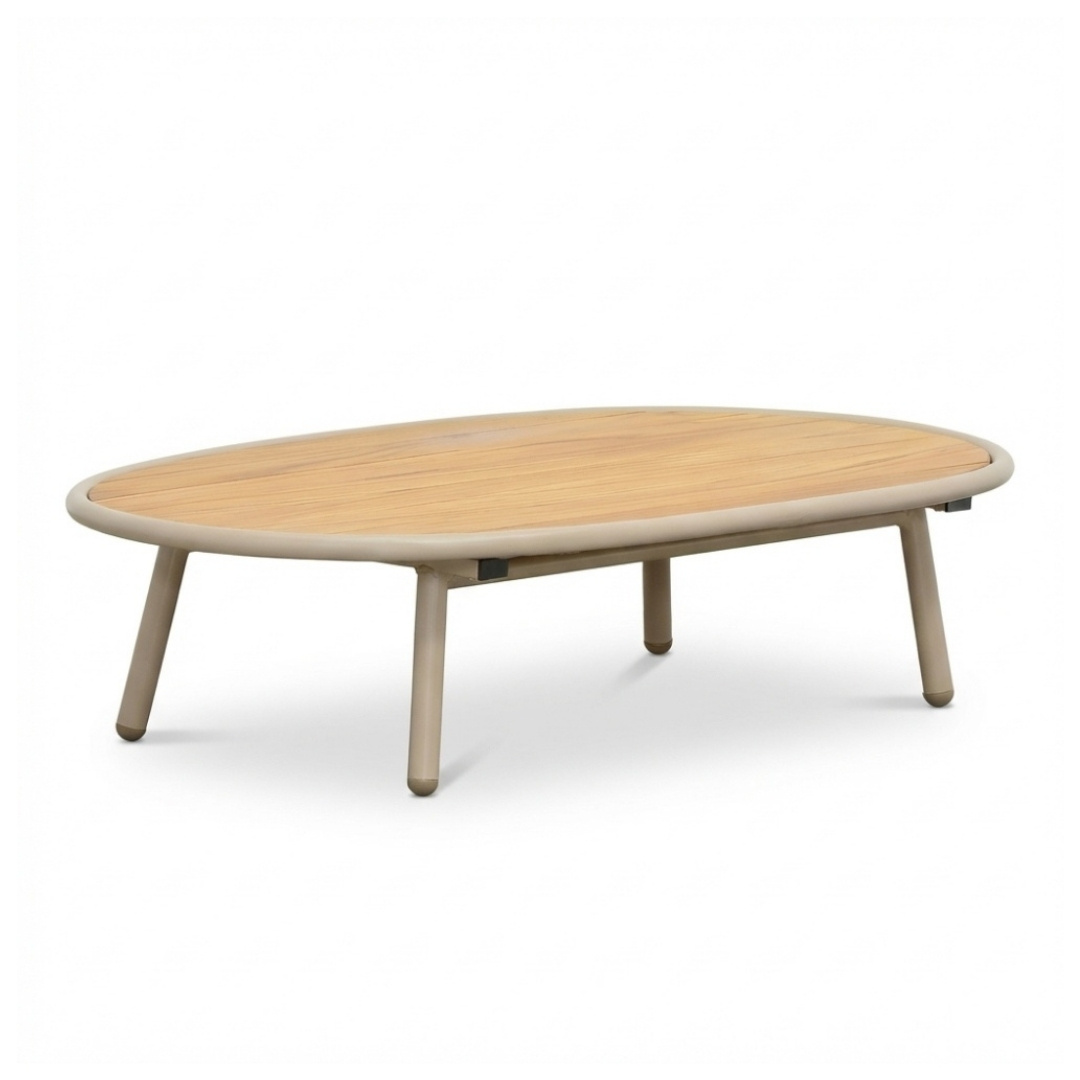 Florina loungeset 4 personen | aluminium + teakhout | beige | 3-delig