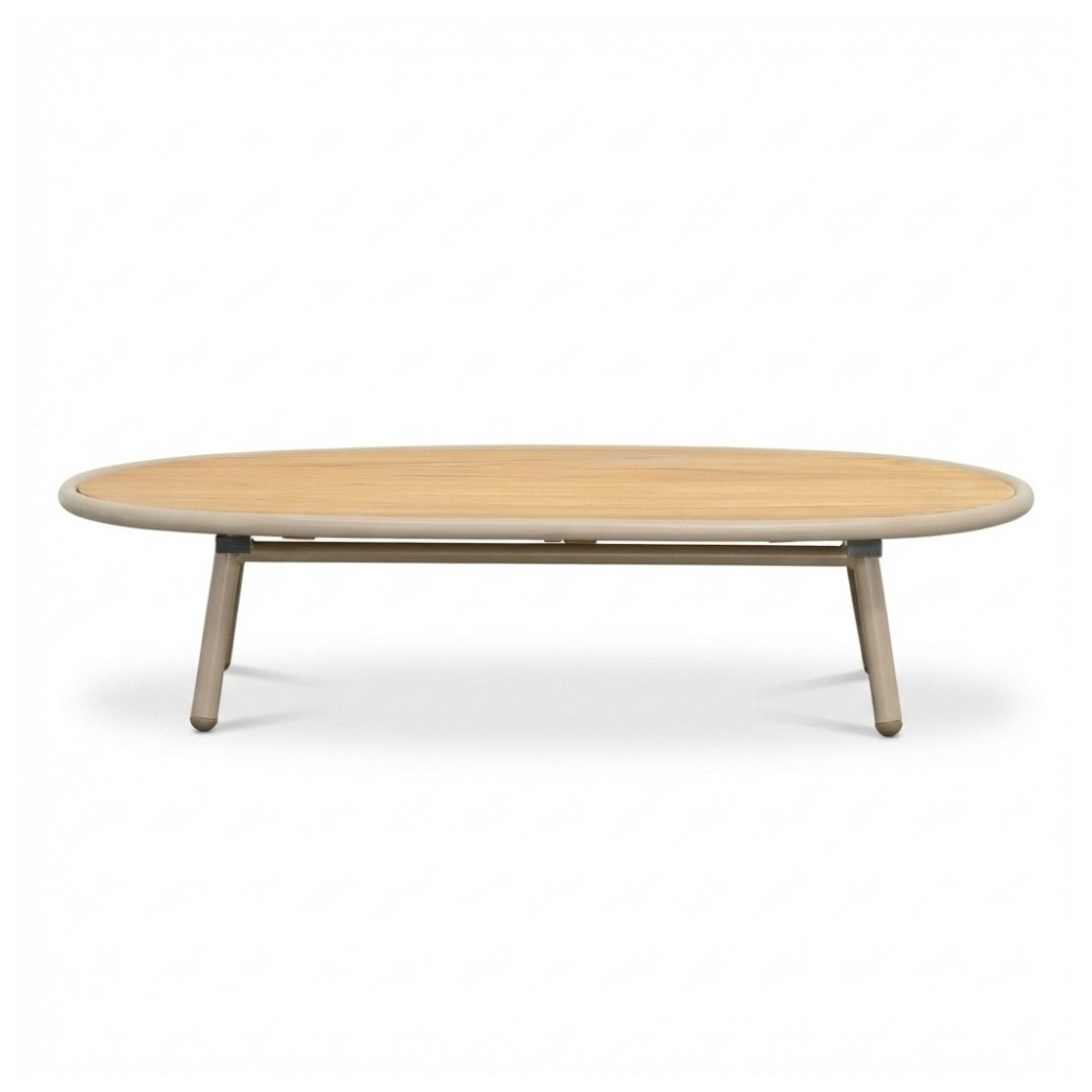 Florina loungeset 4 personen | aluminium + teakhout | beige | 3-delig