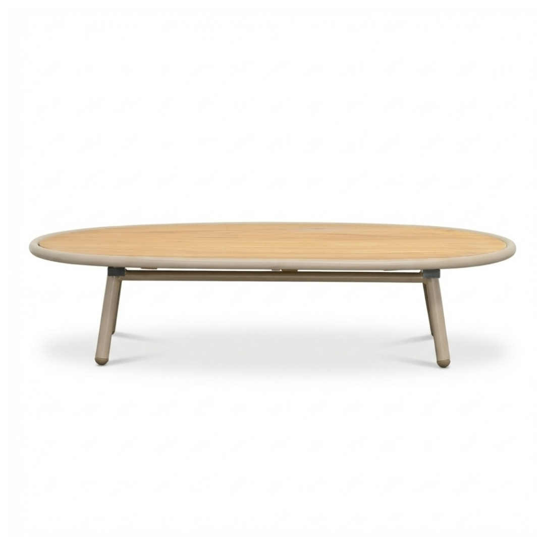 Florina loungeset 4 personen | aluminium + teakhout | beige | 3-delig