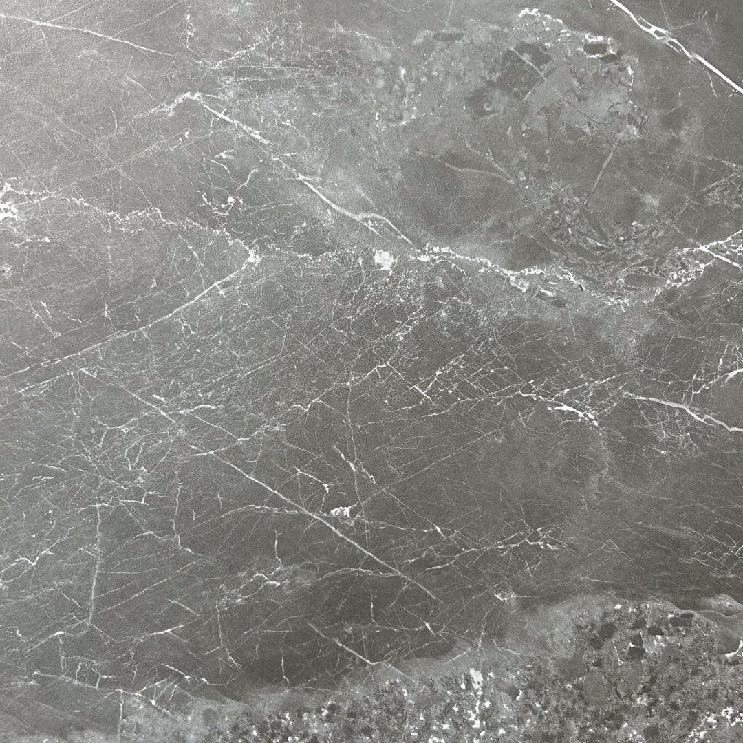 Logan koffietafel | sintered stone + aluminium | Marble Grey | 50cm rond