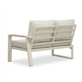 Lola hoek loungeset 5 personen | aluminium + polywood | beige | 3-delig - 220x220cm