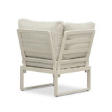 Lola hoek loungeset 5 personen incl. tafel | aluminium + polywood | beige | 4-delig - 220x220cm