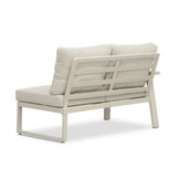 Lola hoek loungeset 5 personen incl. tafel | aluminium + polywood | beige | 4-delig - 220x220cm