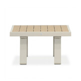 Lola hoek loungeset 5 personen incl. tafel | aluminium + polywood | beige | 4-delig - 220x220cm