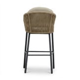 Mara dining barstoel | touw + aluminium | Sahara Dust