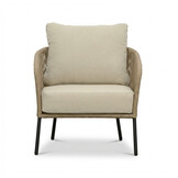 Mara stoel-bank loungeset 5 personen incl. Logan tafels | touw + aluminium | Sahara Dust | 5-delig