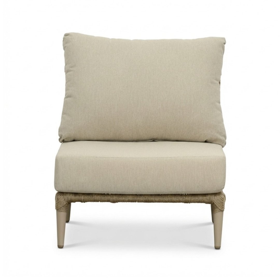 Palermo tussenelement | aluminium + touw | Sandstone