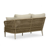 Palermo hoek loungeset incl. tussenelement en tafels | aluminium + touw | Sandstone | 5-delig