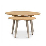 Palermo hoek loungeset incl. tussenelement en tafels | aluminium + touw | Sandstone | 5-delig