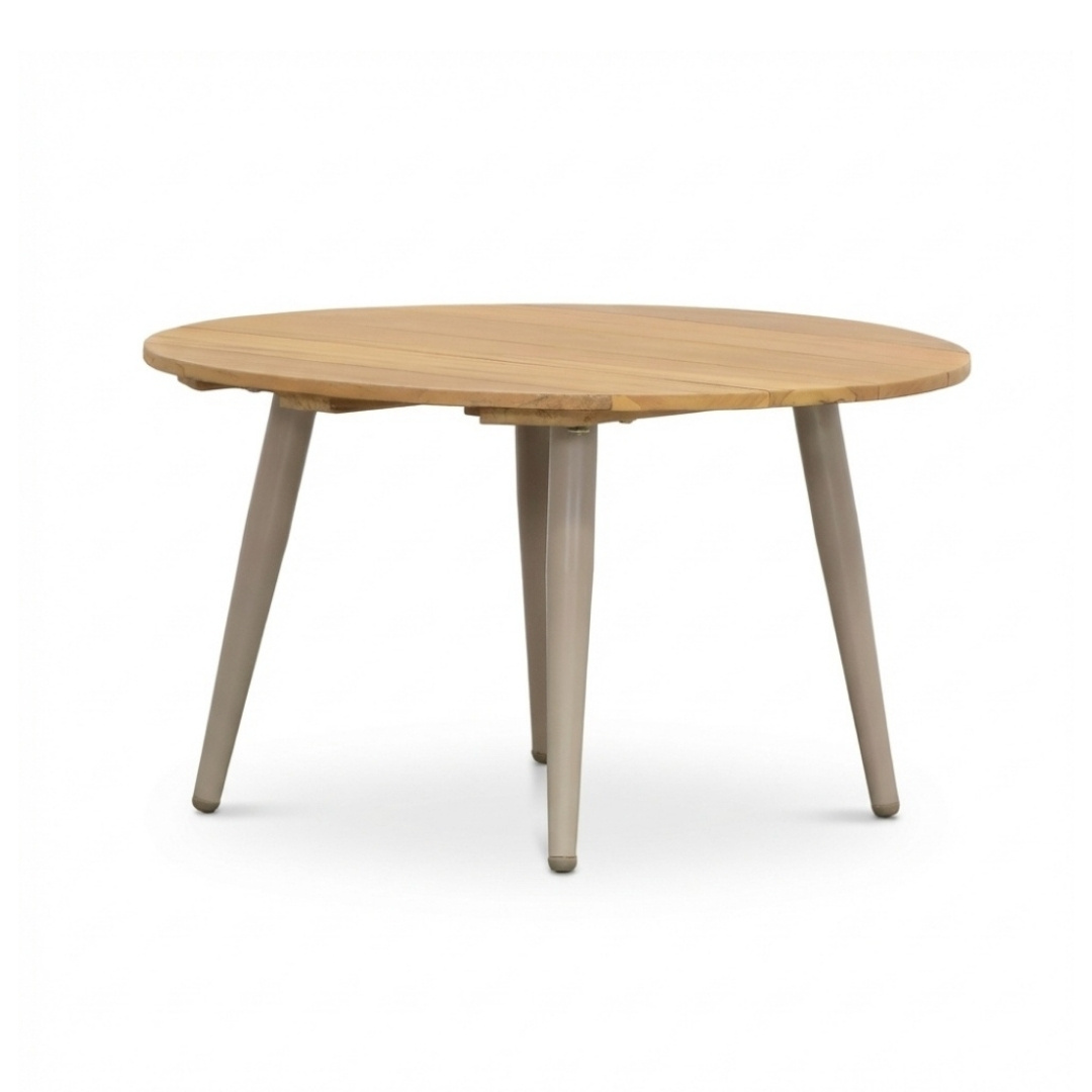 Palermo hoek loungeset incl. tussenelement en tafels | aluminium + touw | Sandstone | 5-delig