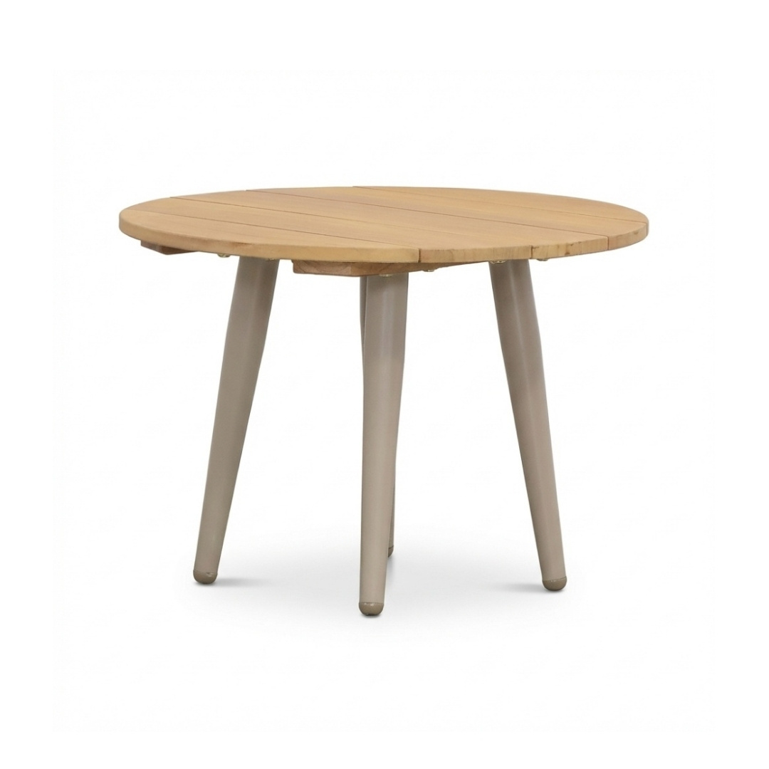 Palermo hoek loungeset incl. tussenelement en tafels | aluminium + touw | Sandstone | 5-delig