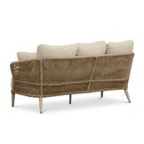 Palermo stoel-bank loungeset incl. tafels | aluminium + touw | Sandstone | 5-delig