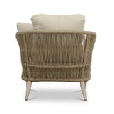 Palermo stoel-bank loungeset incl. tafels | aluminium + touw | Sandstone | 5-delig