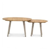 Palermo stoel-bank loungeset incl. tafels | aluminium + touw | Sandstone | 5-delig