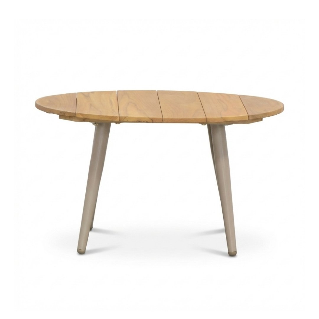 Palermo stoel-bank loungeset incl. tafels | aluminium + touw | Sandstone | 5-delig