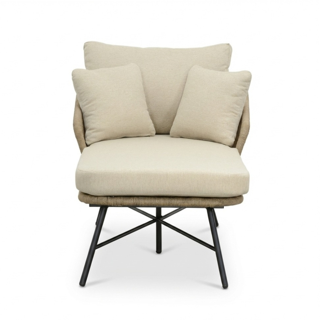 Tulum ligbed | touw + aluminium | Sahara Dust