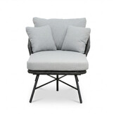 Tulum ligbed | touw + aluminium | Stone Grey