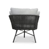 Tulum ligbed | touw + aluminium | Stone Grey