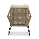 Valencia loungestoel | touw + aluminium | Sahara Dust