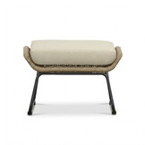 Valencia voetenbank | touw + aluminium | Sahara Dust