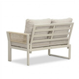 Venezia hoek loungeset incl. stoel 7 personen | aluminium + touw | beige | 5-delig - 267x207cm