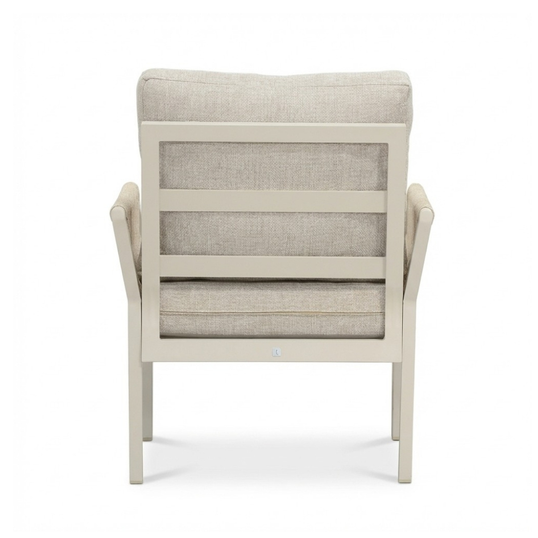 Venezia hoek loungeset incl. stoel 7 personen | aluminium + touw | beige | 5-delig - 267x207cm