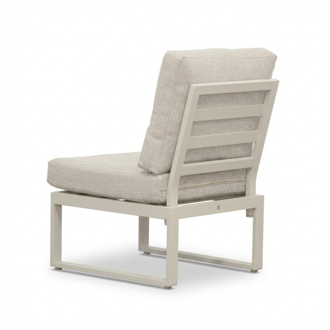 Venezia hoek loungeset 6 personen incl. tafel | aluminium + touw | beige | 6-delig - 267x207cm