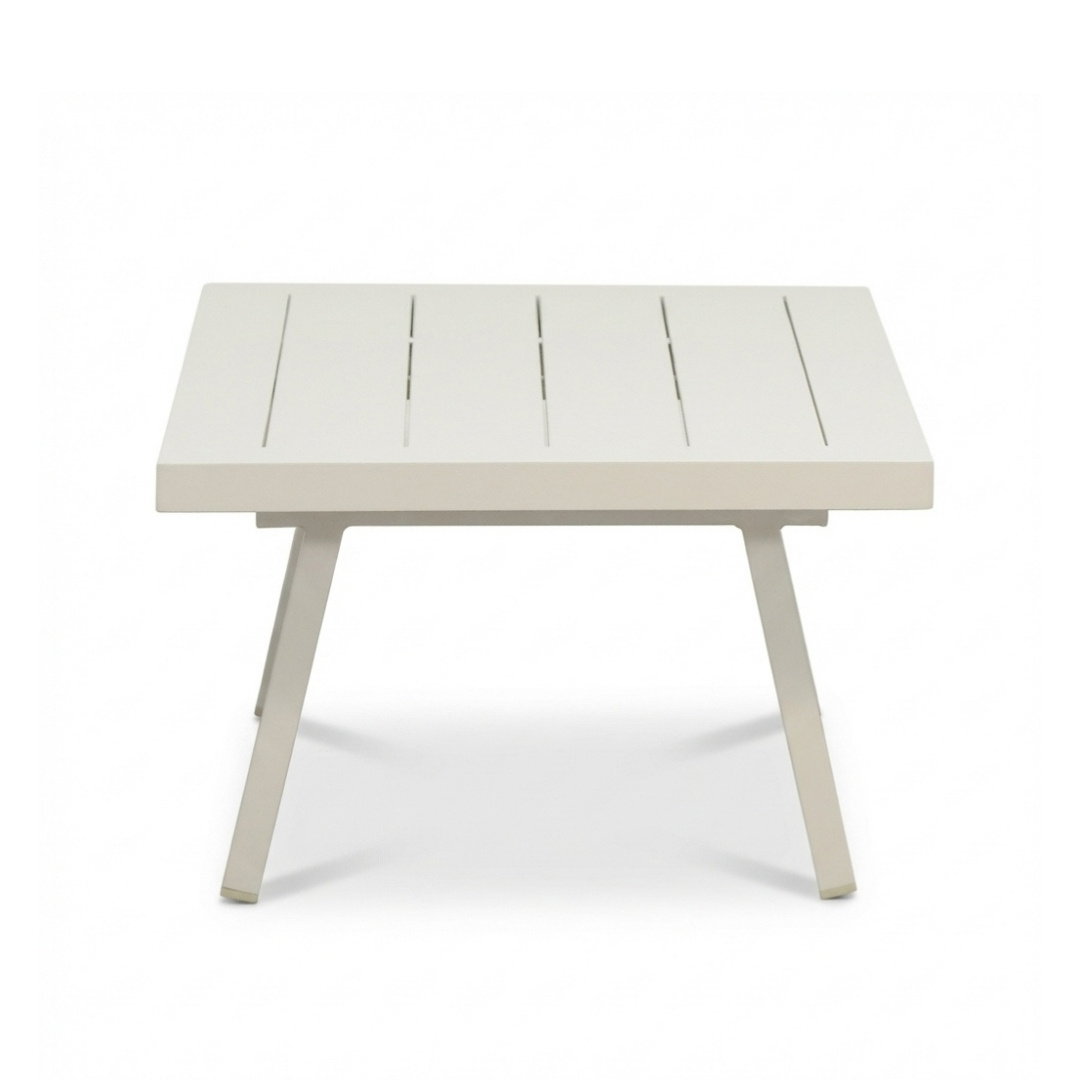 Venezia hoek loungeset 6 personen incl. tafel | aluminium + touw | beige | 6-delig - 267x207cm