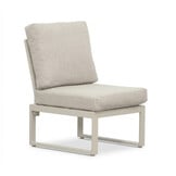 Venezia hoek loungeset incl. stoel en tafel 7 personen | aluminium + touw | beige | 6-delig