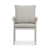 Venezia dining tuinstoel | aluminium + touw | beige