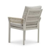 Venezia dining tuinstoel | aluminium + touw | beige