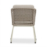 Tulum dining tuinstoel | touw + aluminium | Almond Beige