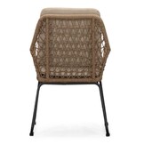 Valencia dining tuinstoel set van 8 | touw + aluminium | Sahara Dust