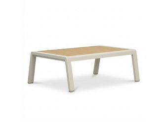 Manhattan loungetafel | aluminium + polywood | beige | 113x62cm